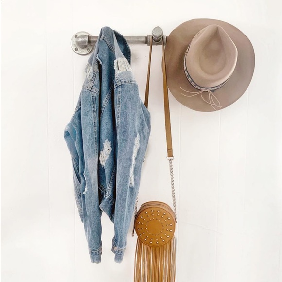 Nasty Gal Distressed Denim Jacket size small - Picture 6 of 7